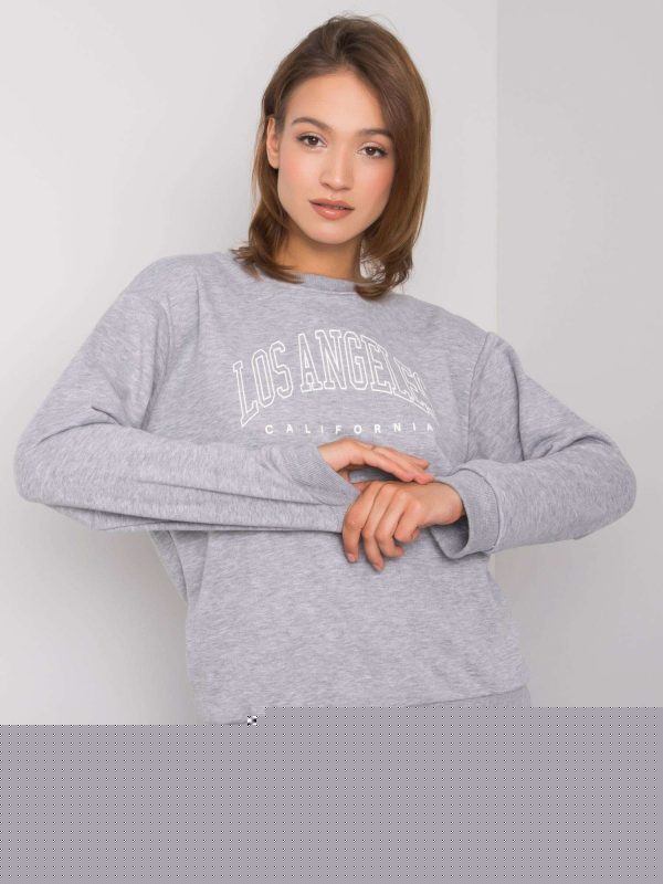 Szara melanżowa bluza damska Drew RUE PARIS