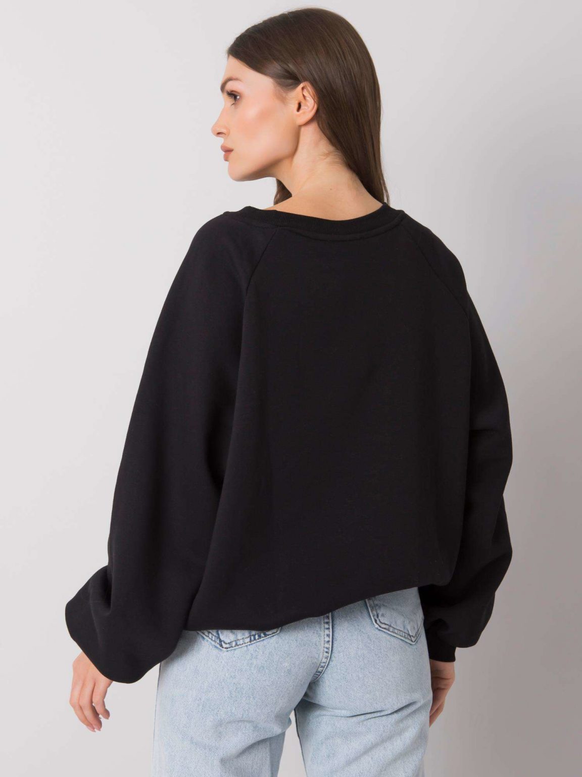 Czarna bluza bez kaptura Tashi RUE PARIS