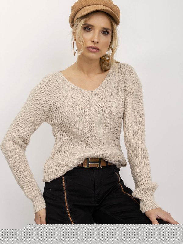 Beżowy sweter Mia