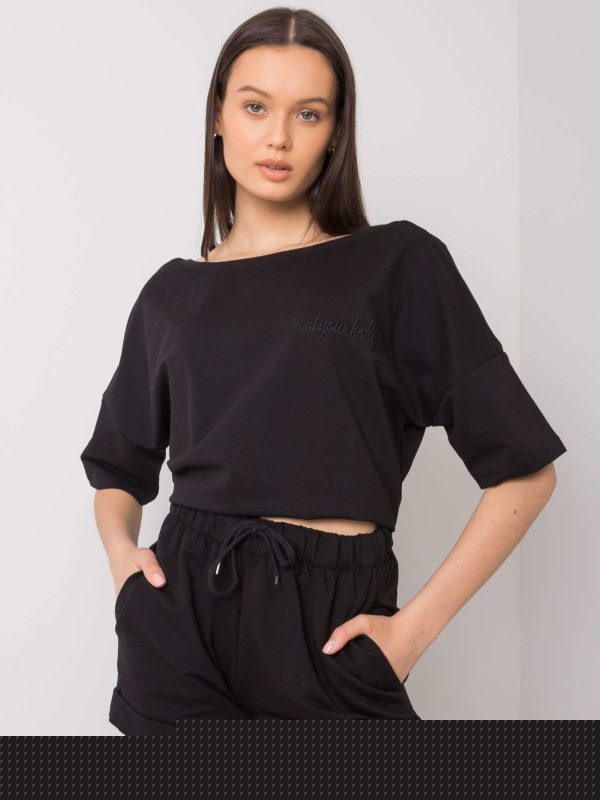 Czarny komplet damski Quanesia