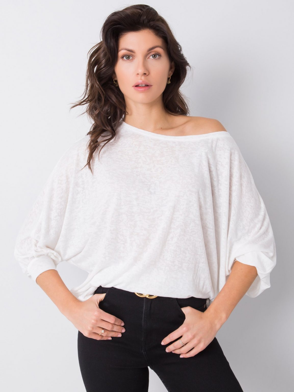 Biała bluzka oversize Pearl RUE PARIS