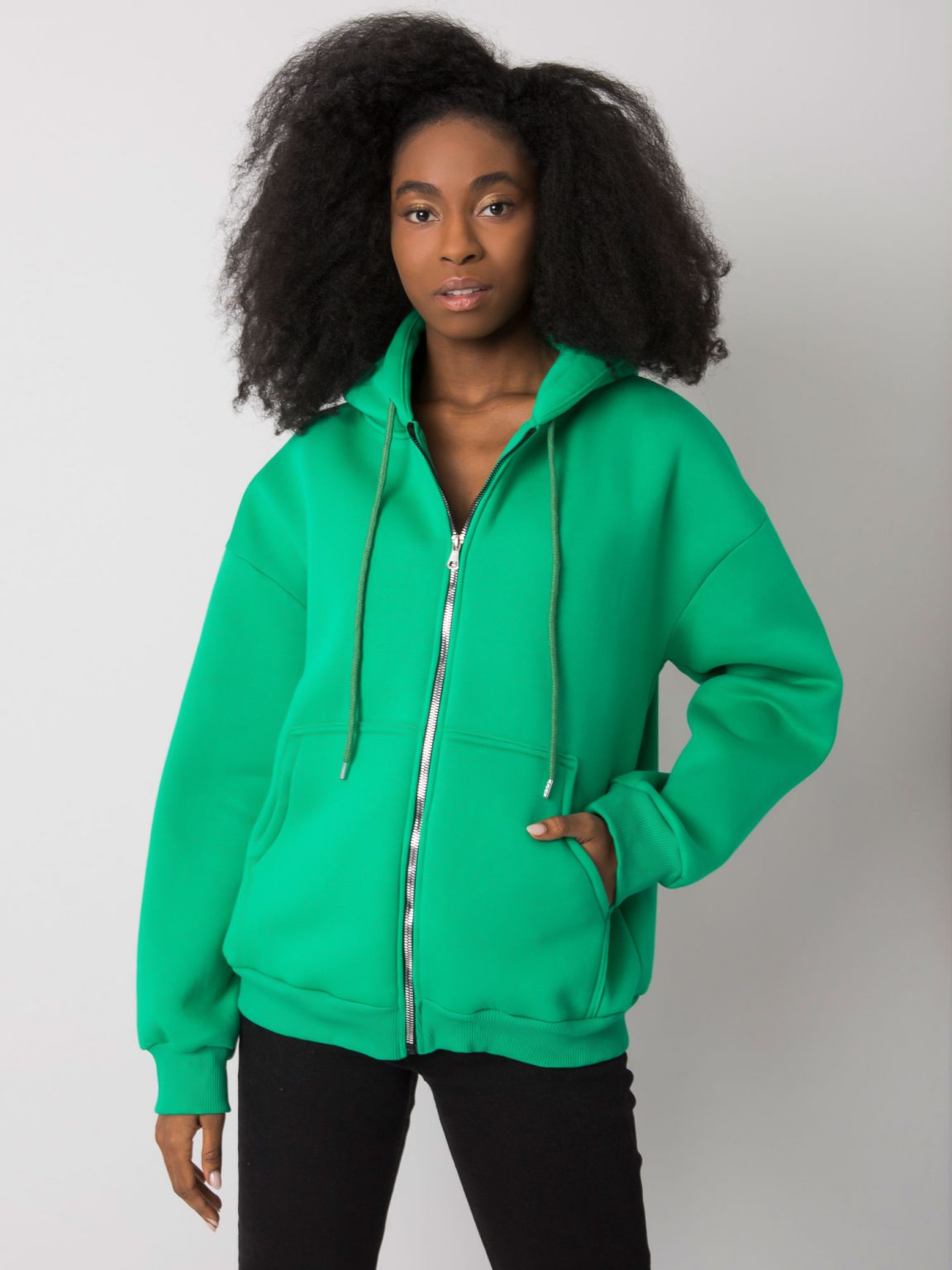 Zielona bluza rozpinana Amelia