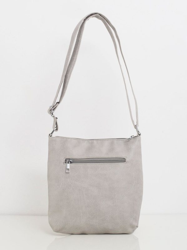Szara torebka z ekologicznej skóry