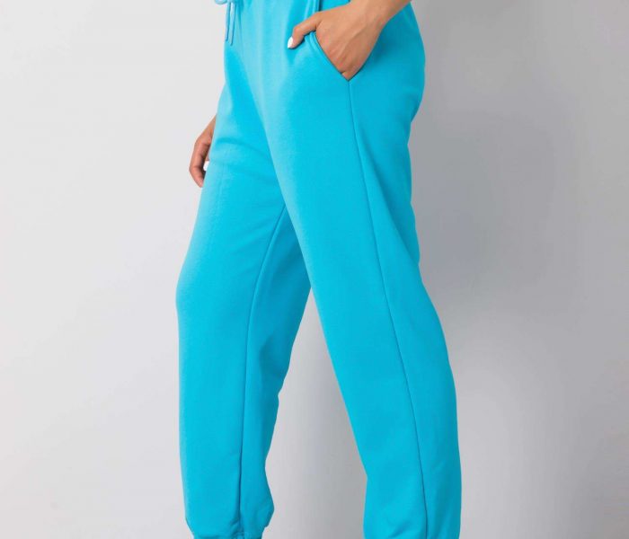 Hurtownia Niebieskie spodnie dresowe plus size basic Ainhoa
