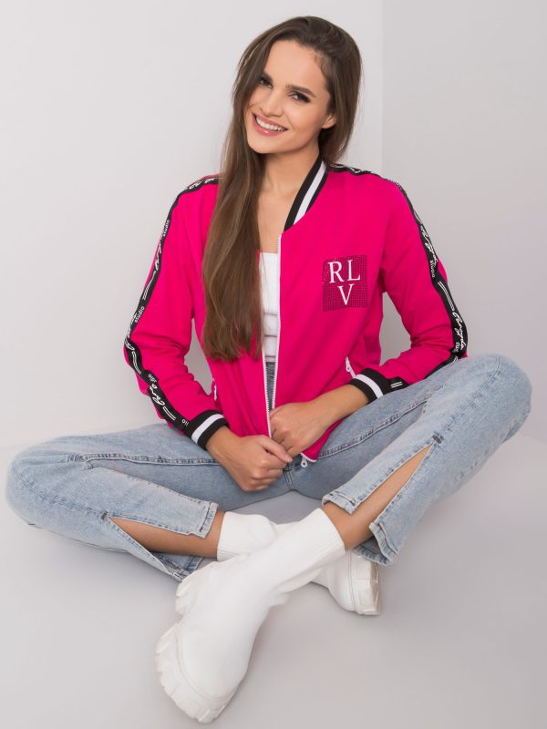 Fuksjowa bluza rozpinana Billie