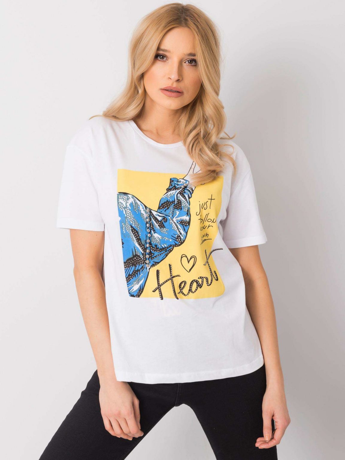 Biały t-shirt Savannah