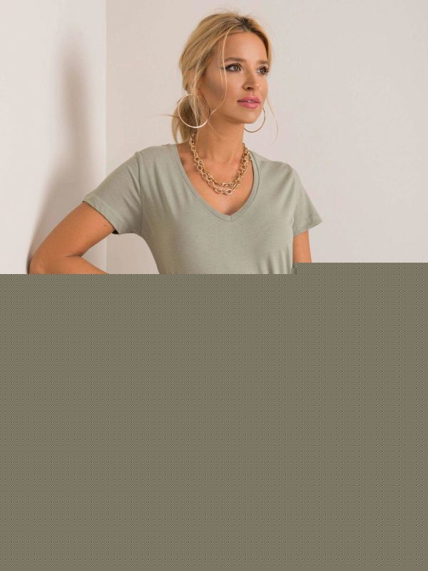 Jasny khaki t-shirt Connie NIE ZNASZ MNIE