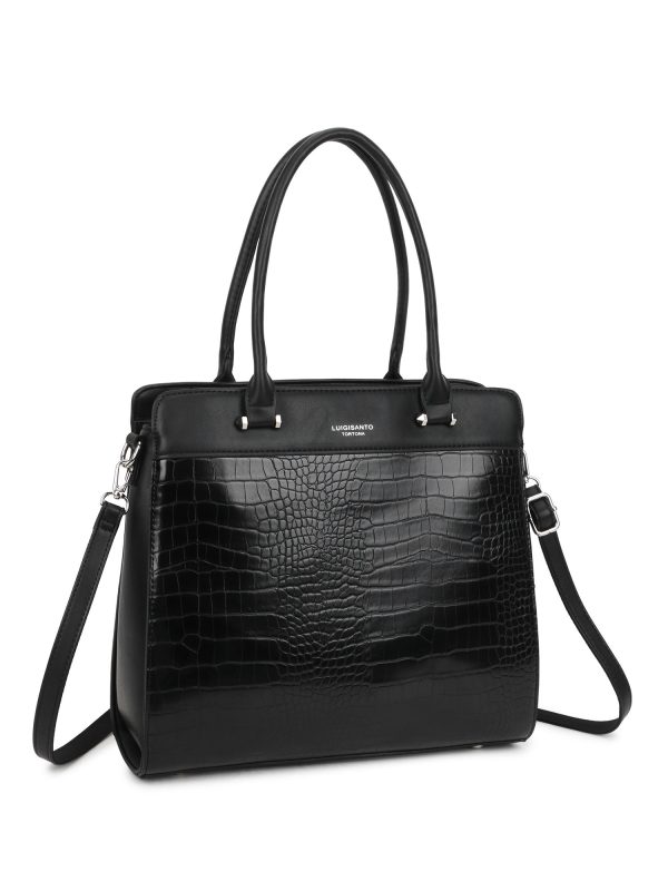 Czarna elegancka torba damska LUIGISANTO