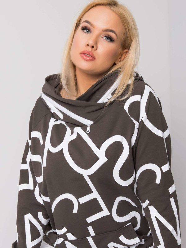 Ciemna khaki bluza Elodia