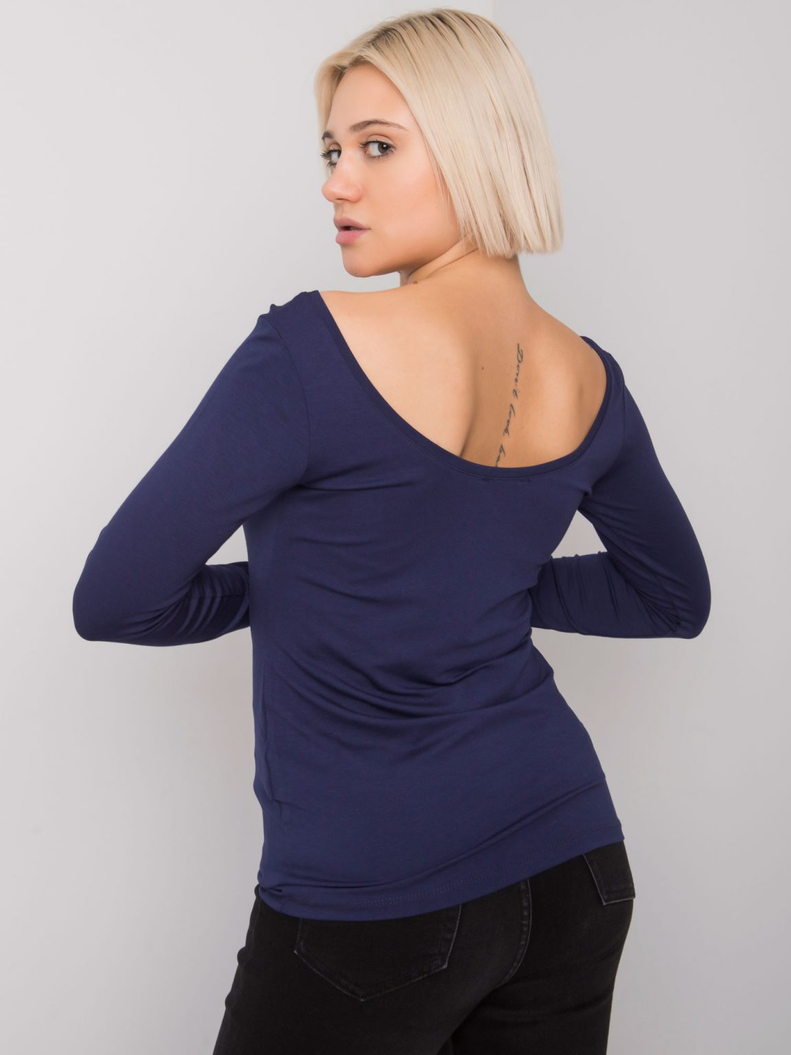 Granatowa bluzka basic Toulouse