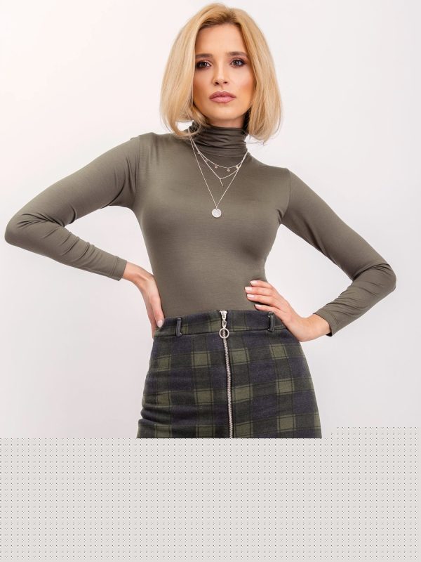 BSL Khaki spódnica w kratę