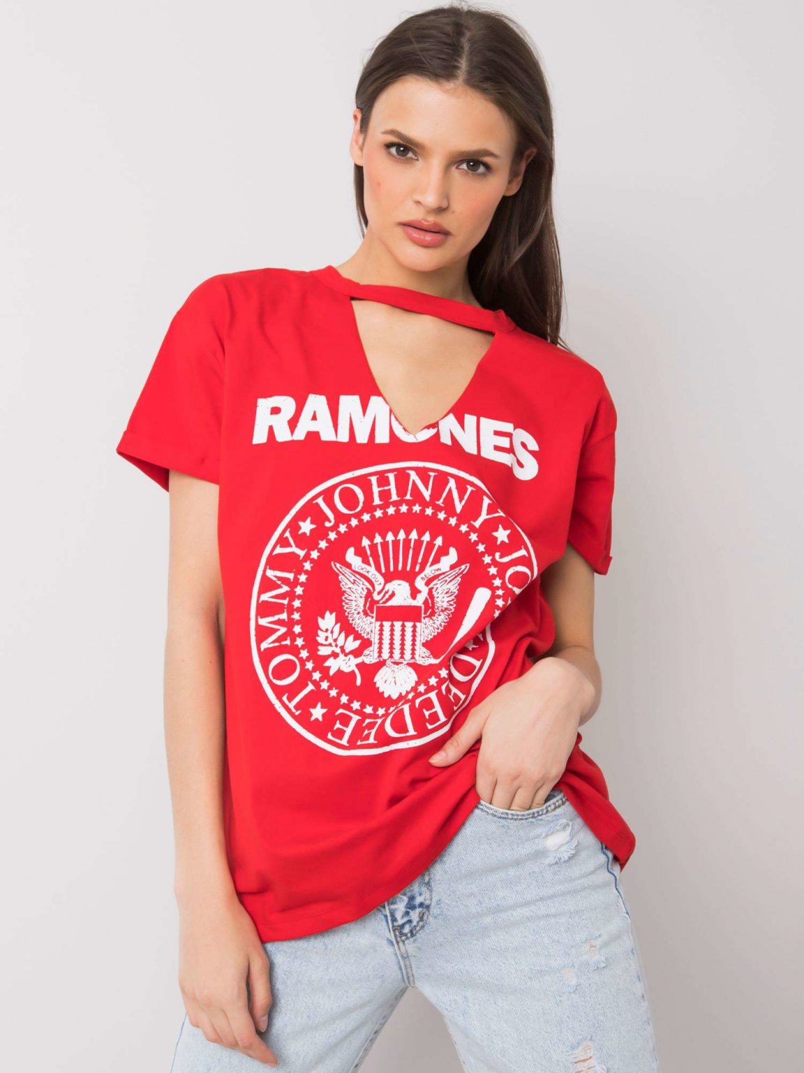 Czerwony t-shirt z nadrukiem Cordoba