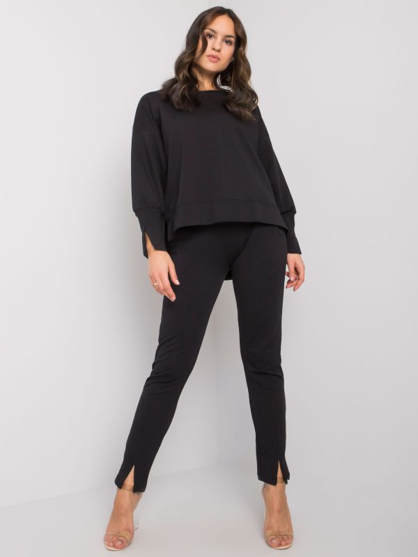 Czarny dwuczęściowy komplet damski Shanisse RUE PARIS