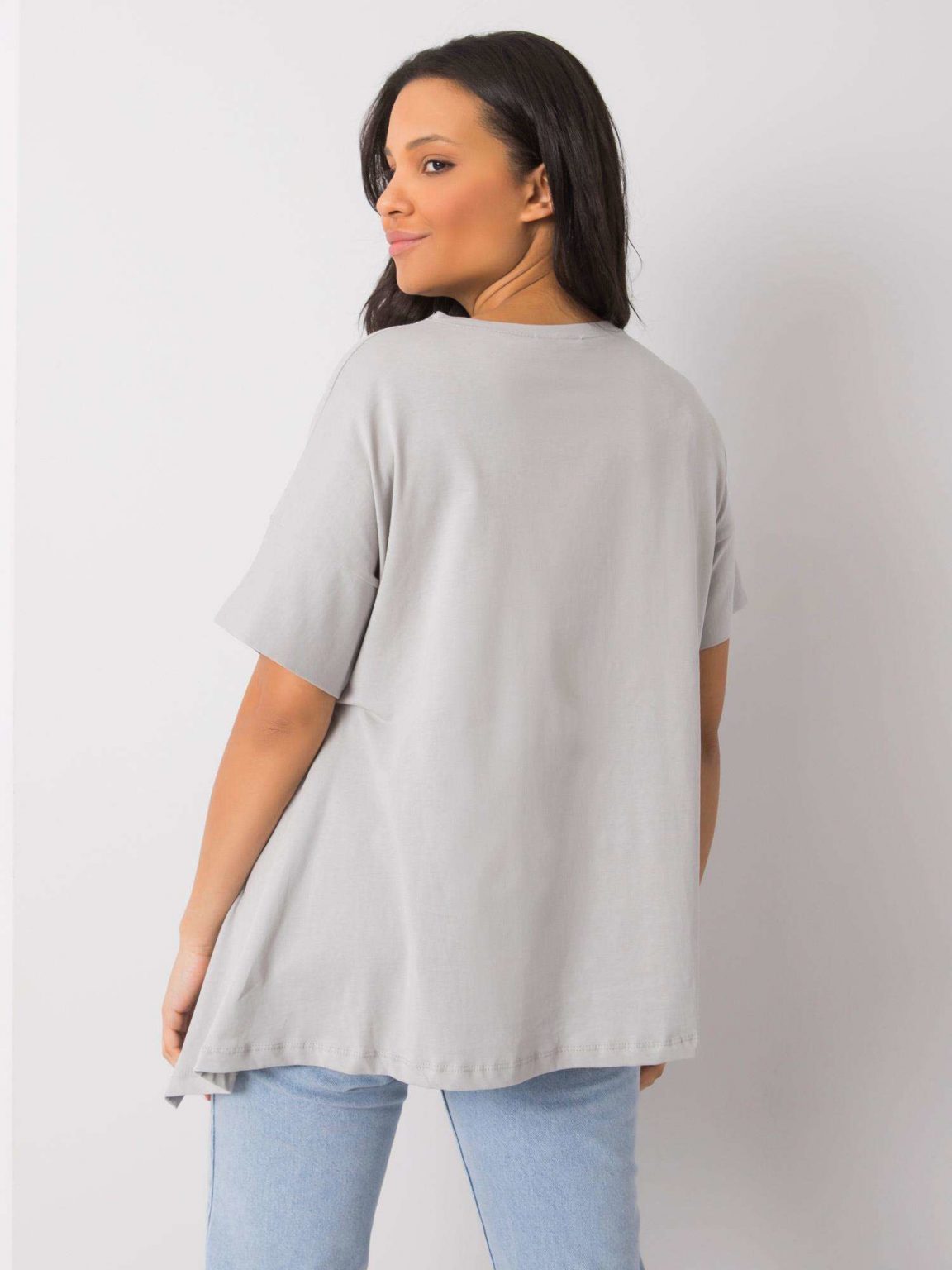 Szary t-shirt Alena RUE PARIS