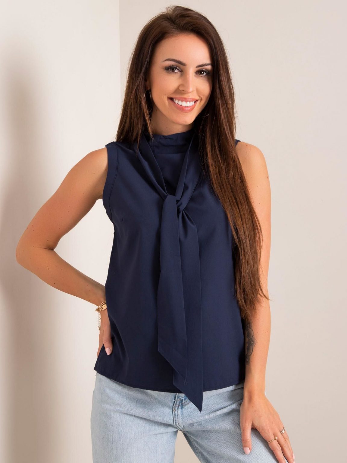 Granatowy top Cassie