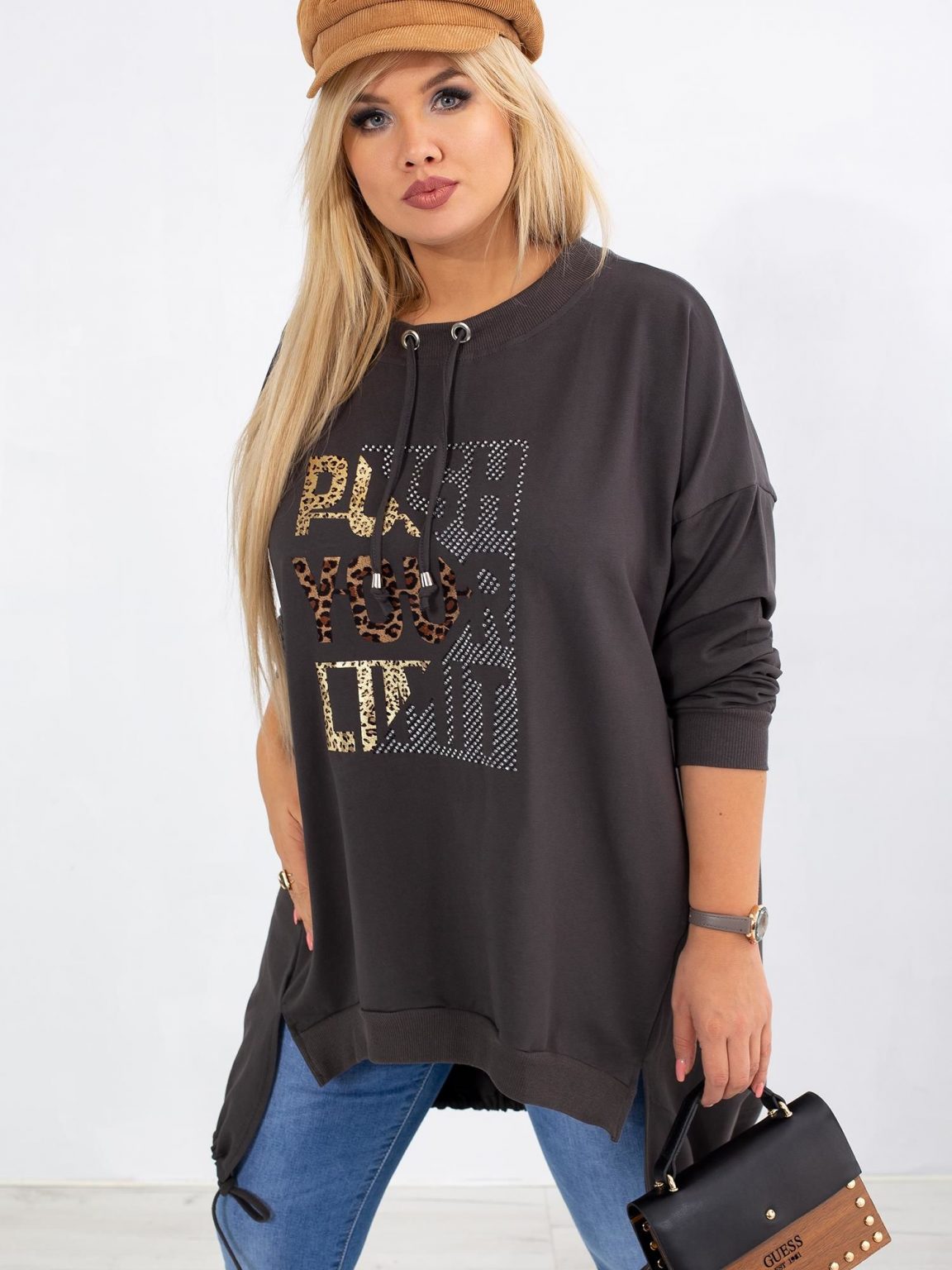 Khaki bluza plus size Totally