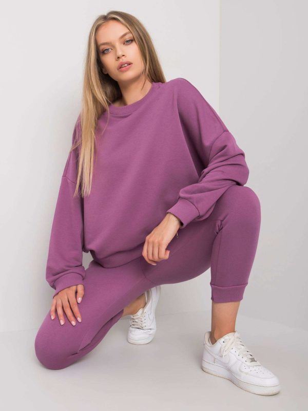 Fioletowy komplet dresowy Amandine