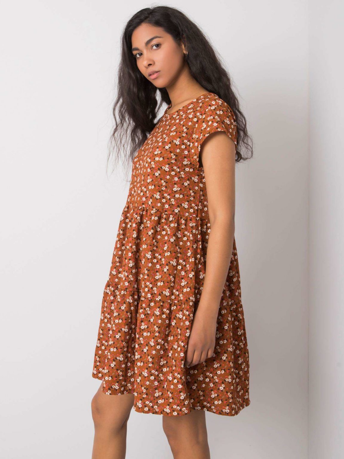 Brązowa sukienka oversize Eve STITCH & SOUL