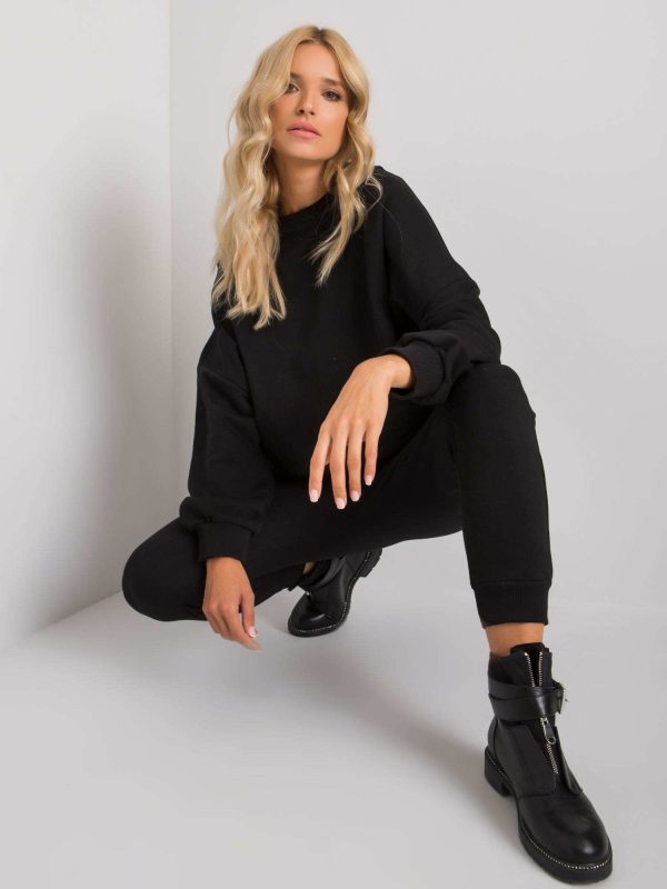 Czarny komplet dresowy Amandine