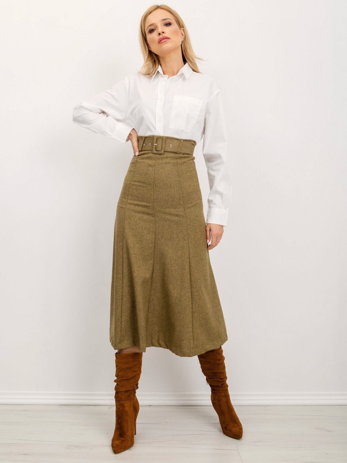 BSL Zielona spódnica damska