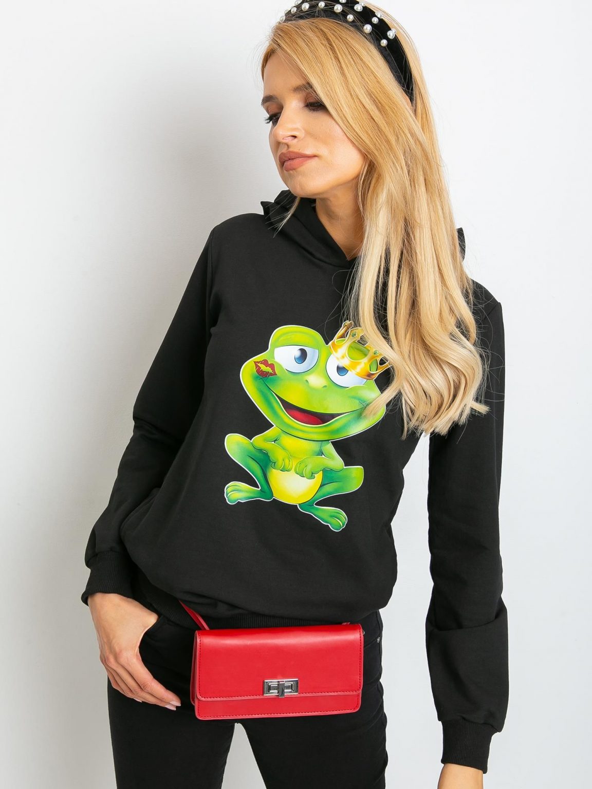 Czarna bluza Froggy