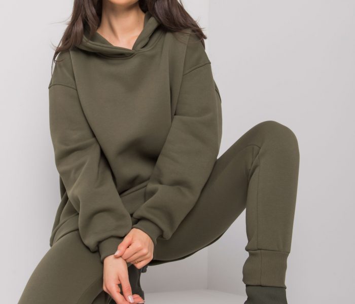 Hurtownia Khaki dresowy komplet dwuczęściowy Lucia