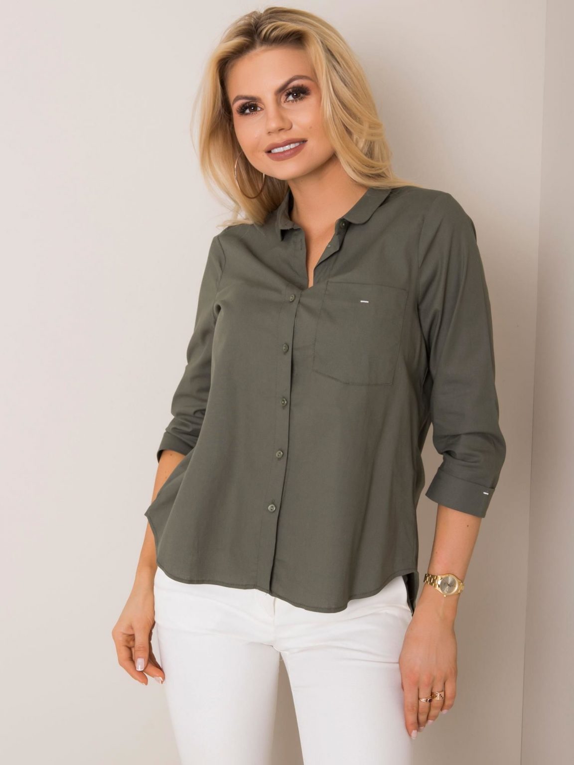 Khaki koszula Daisy RUE PARIS