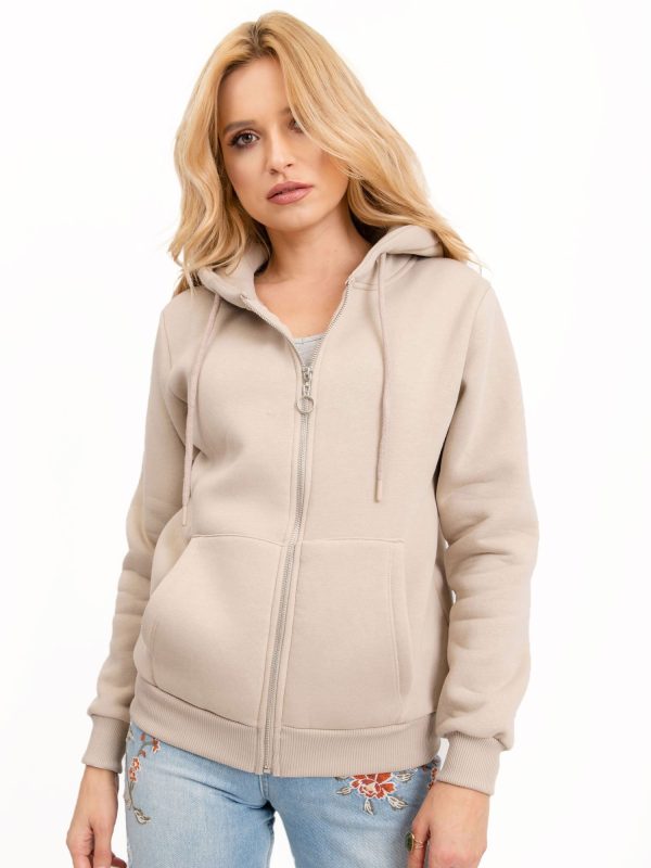 RUE PARIS Beżowa bluza Glow
