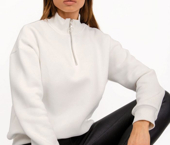Hurtownia RUE PARIS Biała bluza Ayla