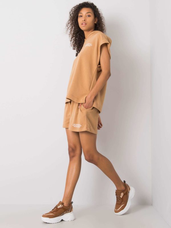 Camelowy komplet Clarette RUE PARIS