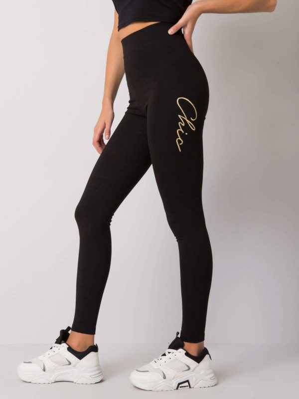 Czarne legginsy high waist Avya RUE PARIS