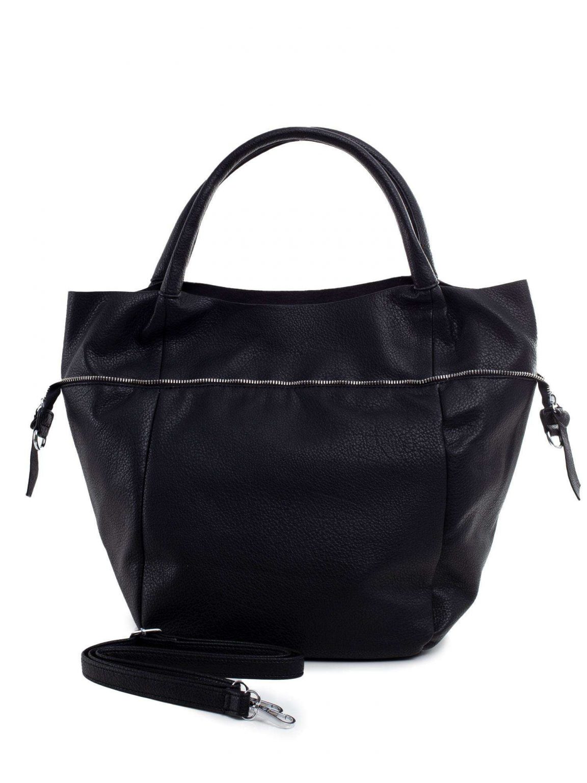 Czarna torba shopper