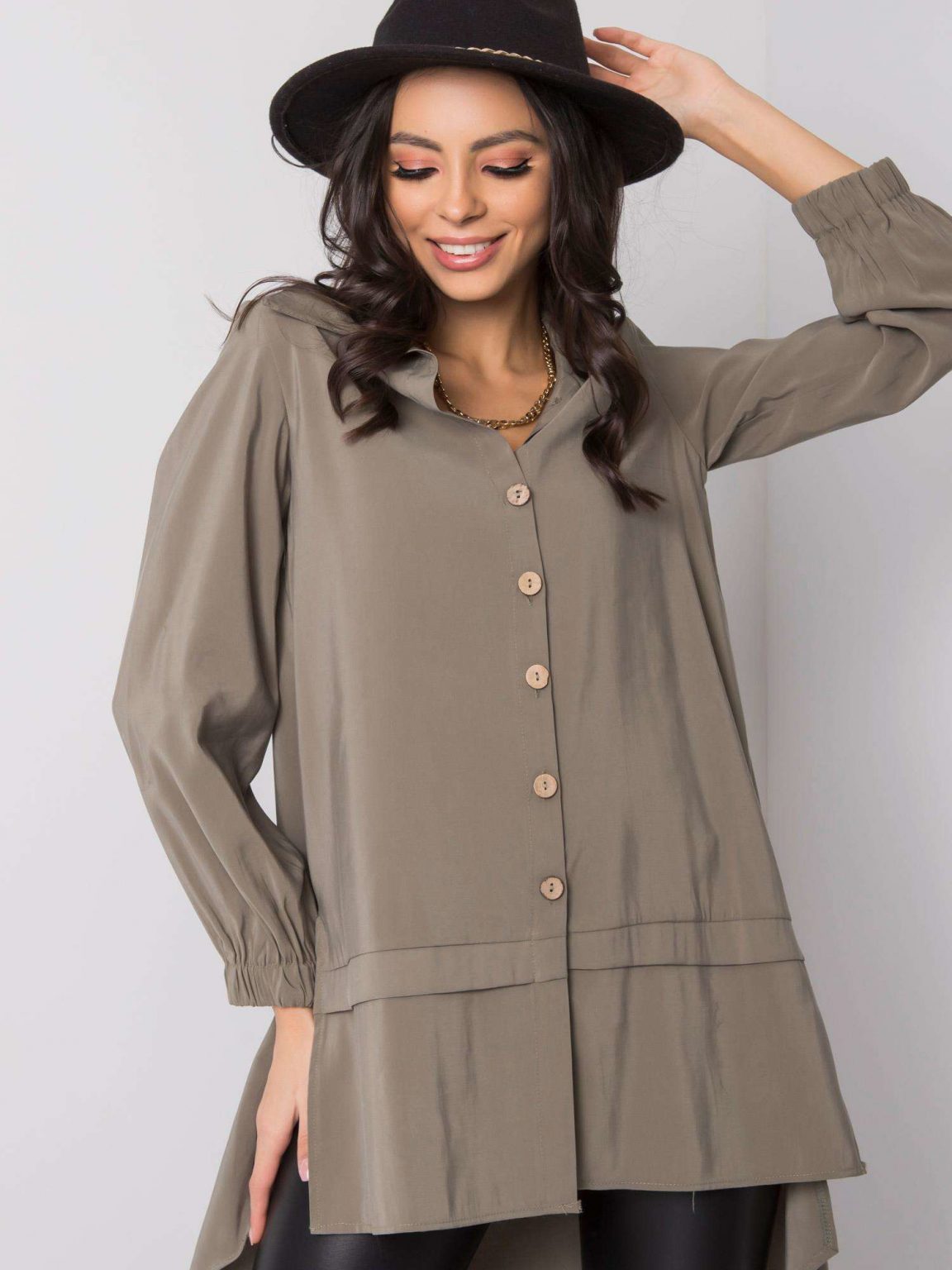 Khaki tunika Adelaida RUE PARIS