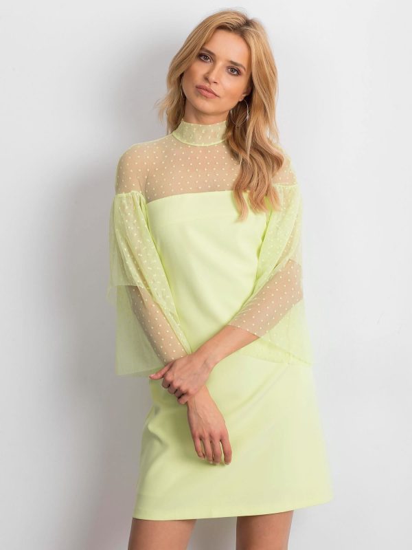 Limonkowa sukienka Modern