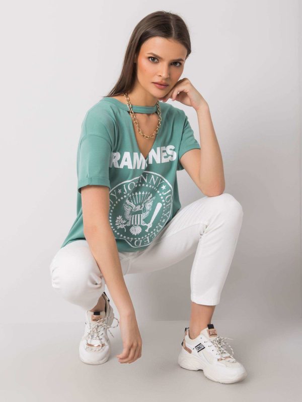 Morski t-shirt z nadrukiem Cordoba