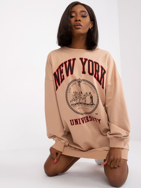 Beżowa dresowa bluza oversize Isla