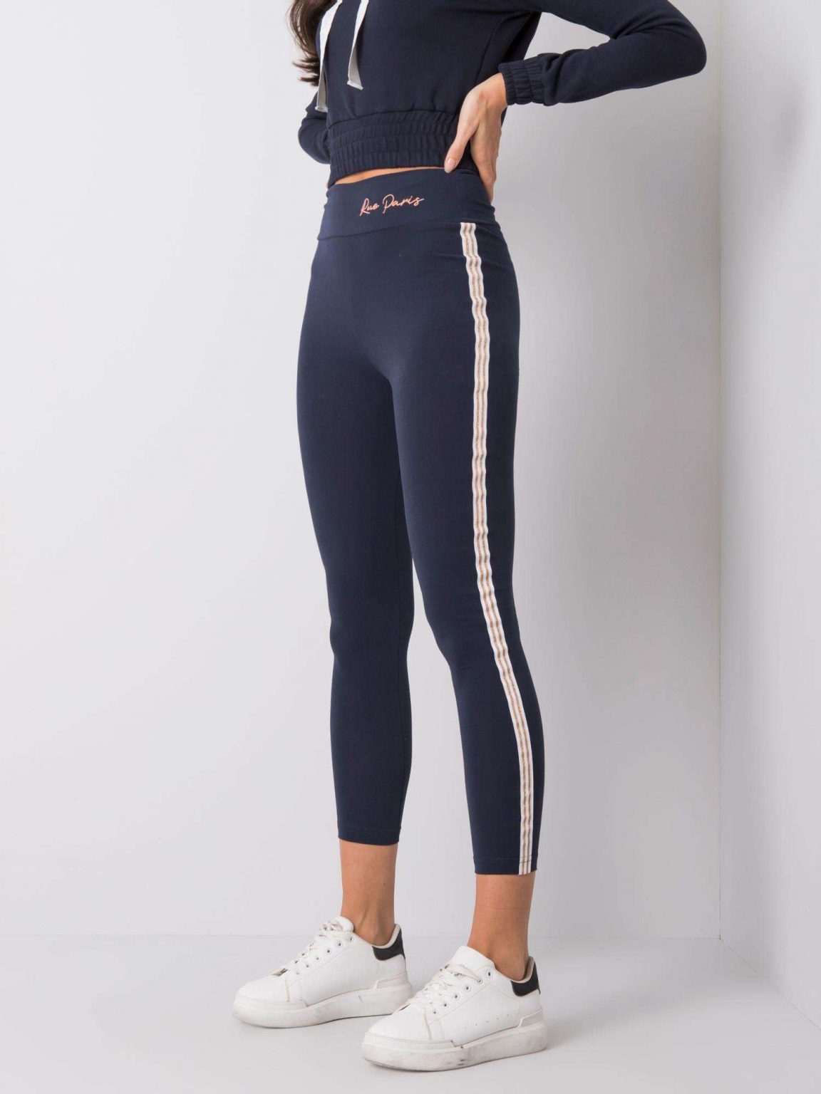 Granatowe legginsy Bonnie RUE PARIS