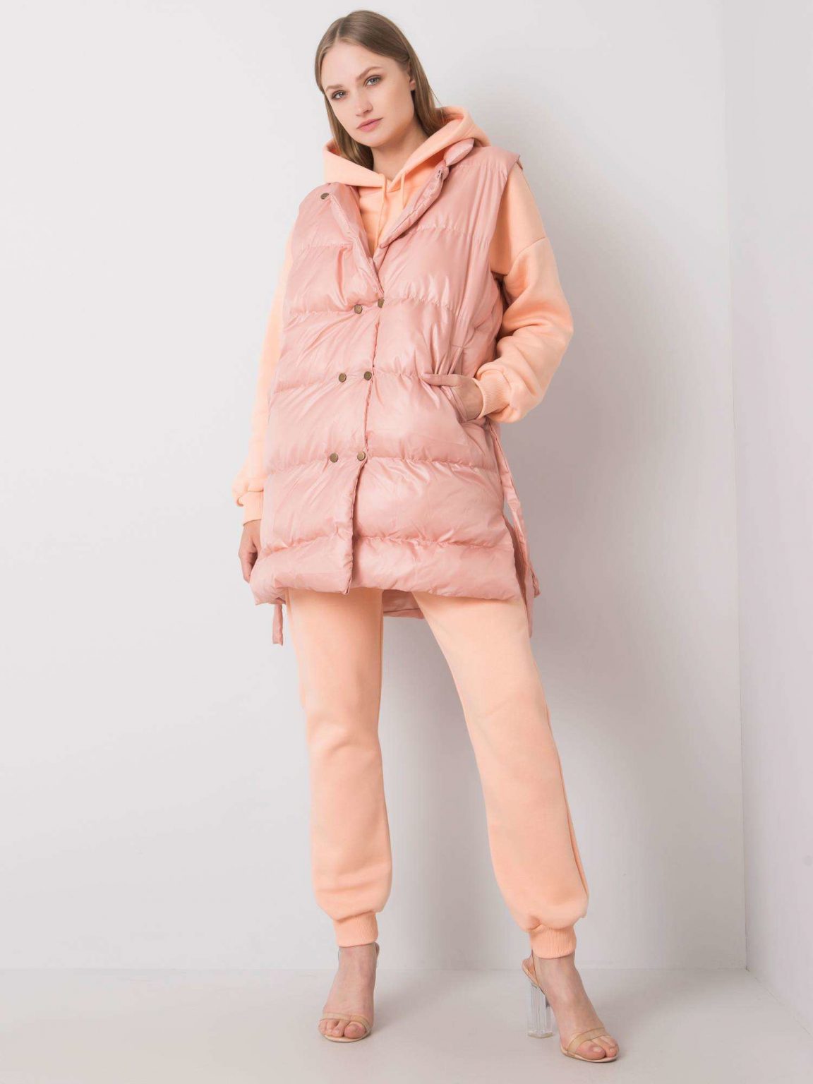 Brzoskwiniowy komplet Vivianne