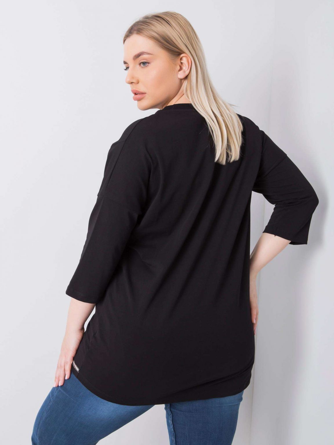 Czarna bluzka plus size Truth