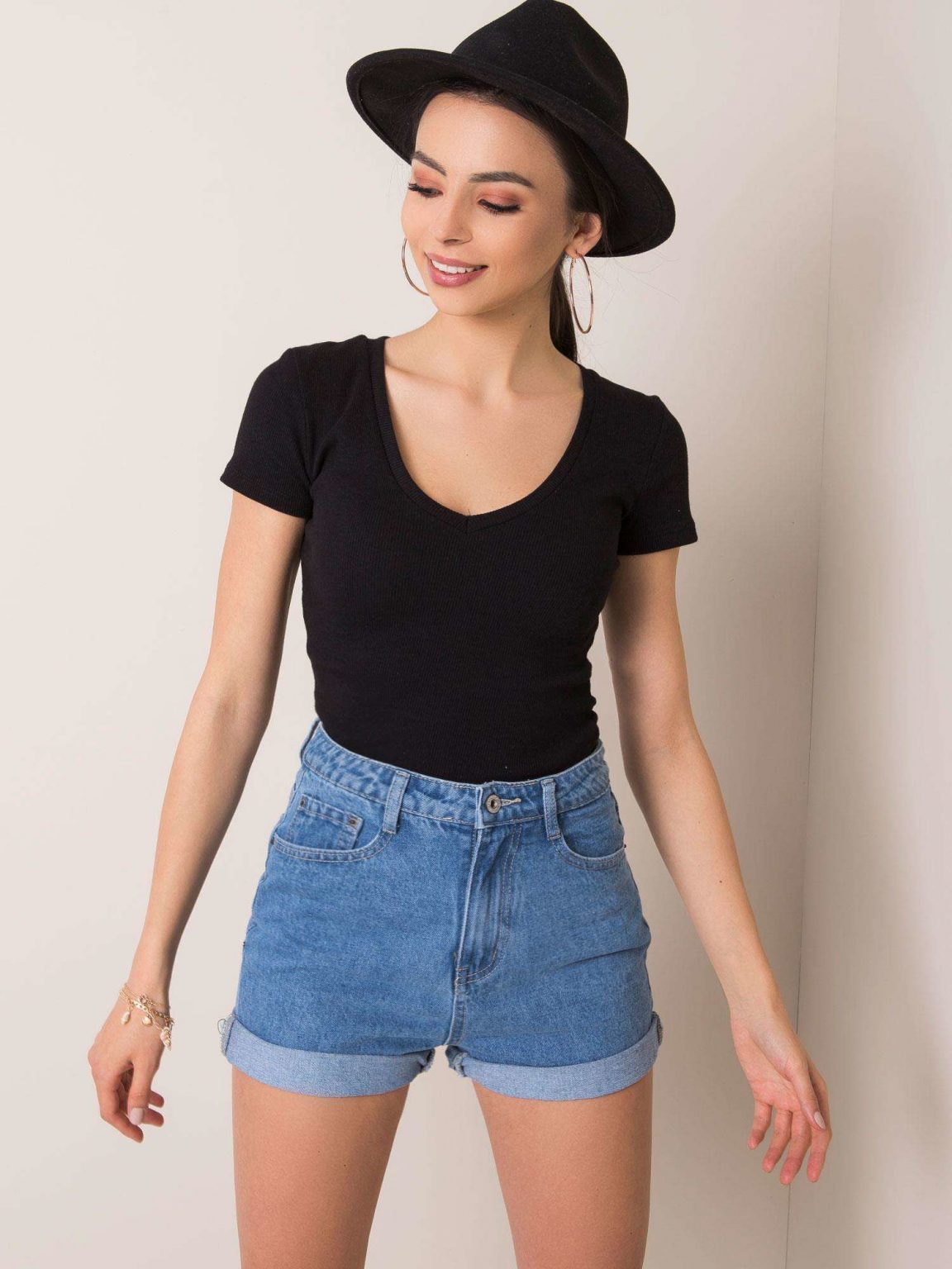 Czarny t-shirt Shilla RUE PARIS