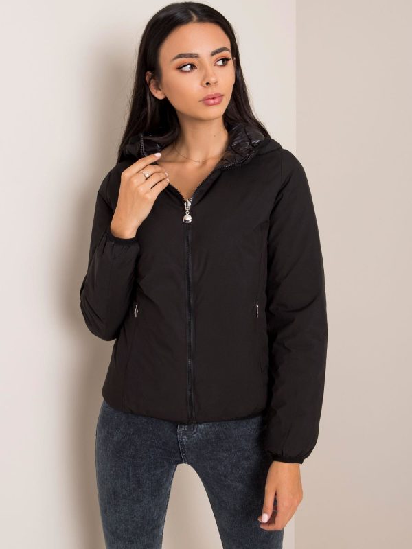 Czarna dwustronna kurtka Sonja