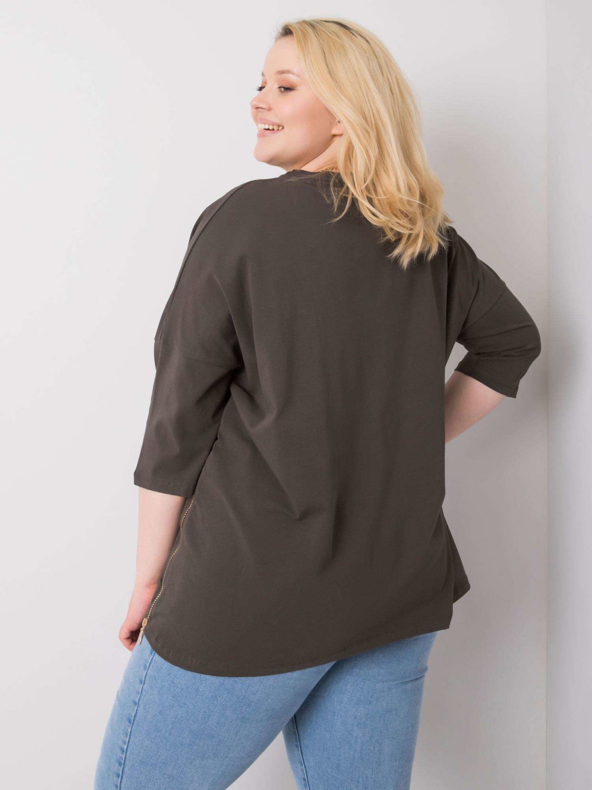 Ciemna khaki bluzka Izzy