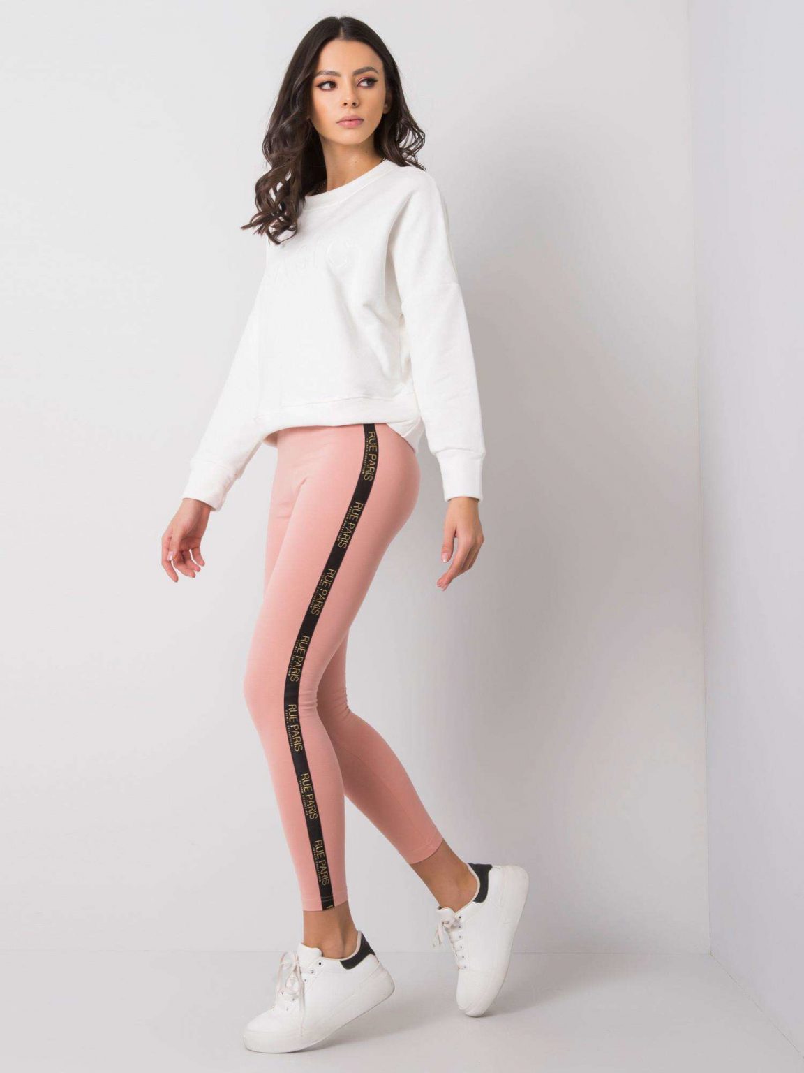Różowe legginsy Vicki RUE PARIS