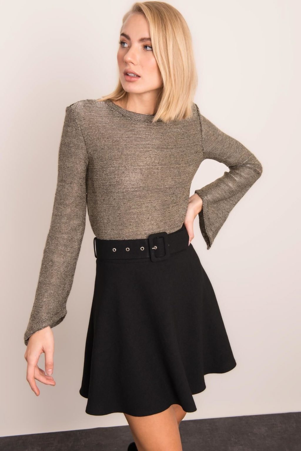 Srebrna bluzka damska BSL