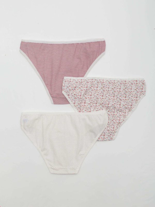 Figi damskie w printy 3-pak