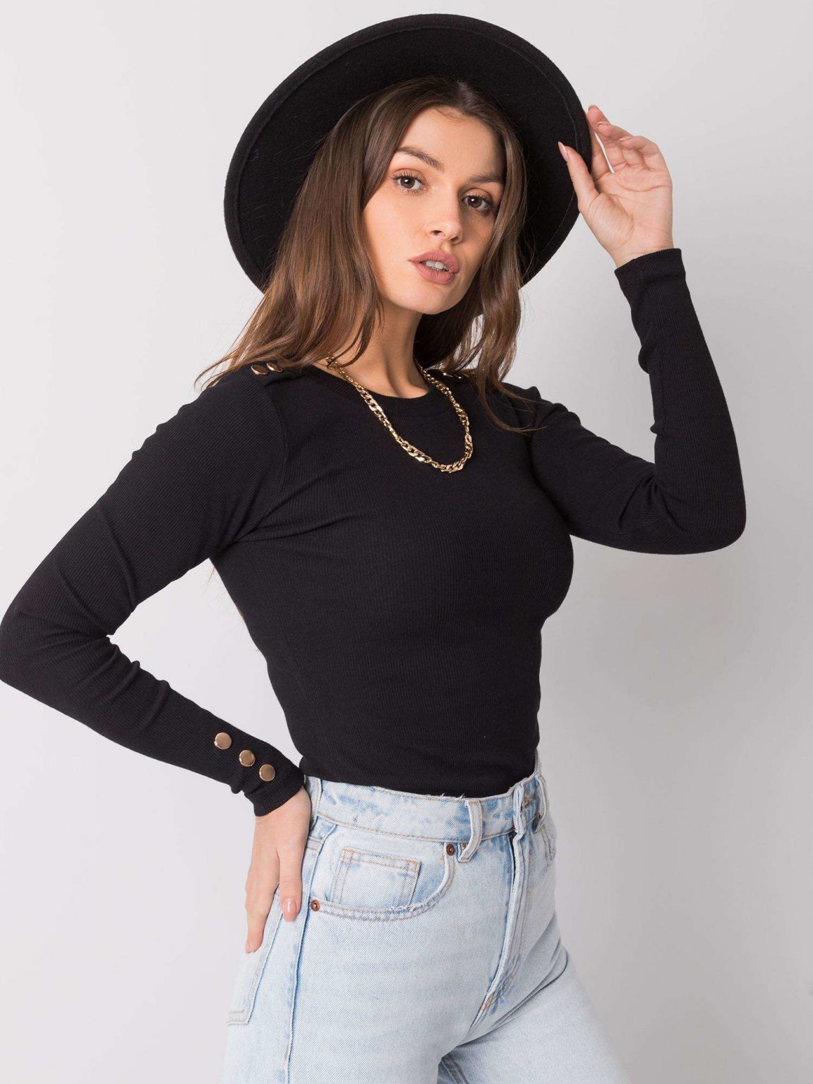 Czarna bluzka Diana RUE PARIS