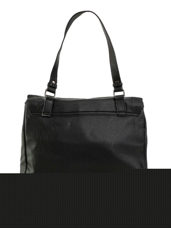 Czarna torba damska z klapką