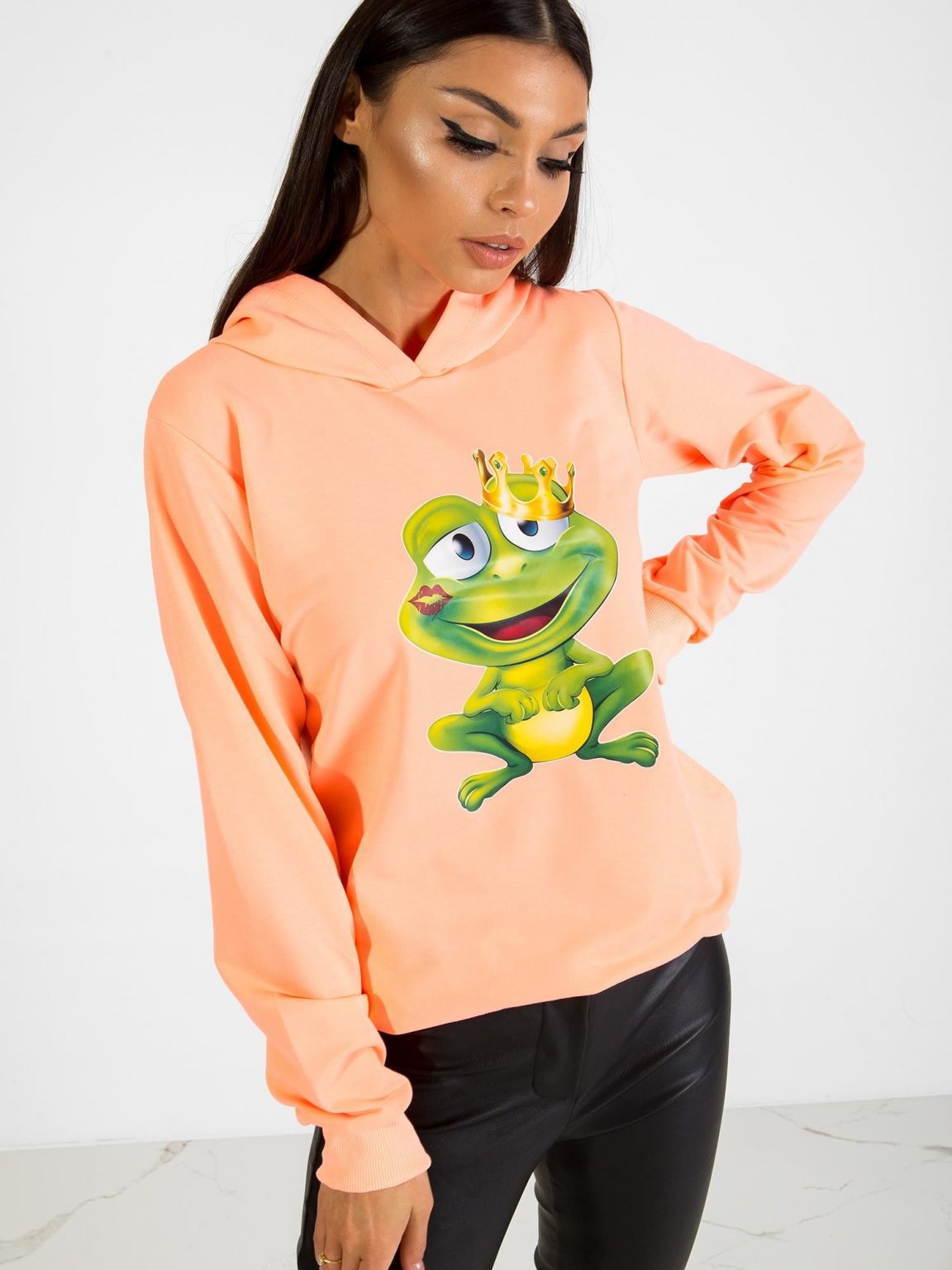 Fluo pomarańczowa bluza Froggy