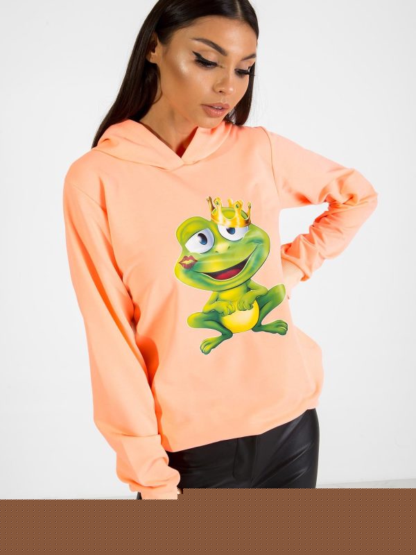 Fluo pomarańczowa bluza Froggy