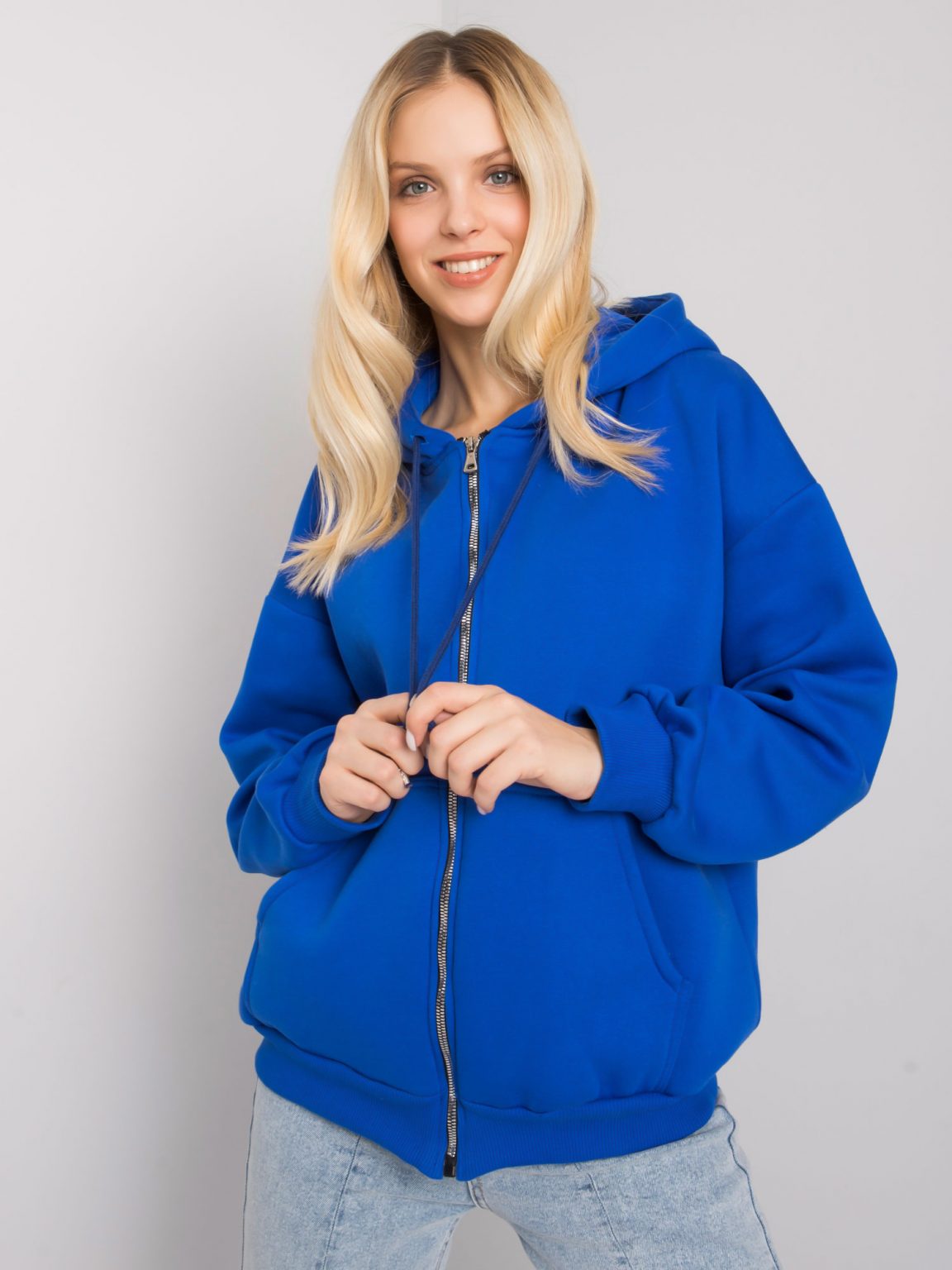 Niebieska bluza rozpinana Amelia
